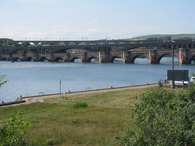 Three bridges at Berwick-upon-Tweed