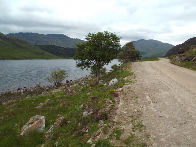 Track alongside Loch Shiel, near Glenfinnan