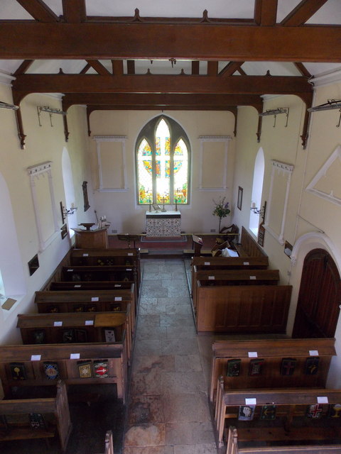 Beauworth: inside the church