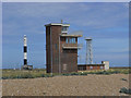 Dungeness with new lighthouse in the distance