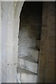 TF0433 : Church of St Andrew, Pickworth: Newel stair by Bob Harvey