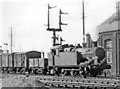 GWR 0-6-2T passing Gloucester Horton Road Shed, 1947