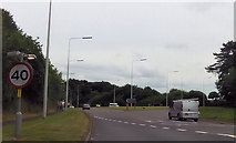 SJ9404 : Featherstone roundabout at junction 1 by John Firth