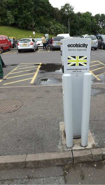 Ecotricity Charging Point at Membury Service Area