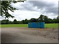 Newcastle-under-Lyme: playing field and container, St Paul