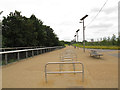 TQ3784 : Olympic Park: bicycle parking by Stephen Craven