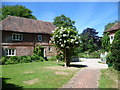 View looking back from Brabourne Churchyard