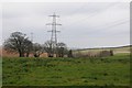 Pylons crossing Binworthy Moor