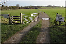 SO5429 : Tresseck camp site entrance, Hoarwithy by Jaggery