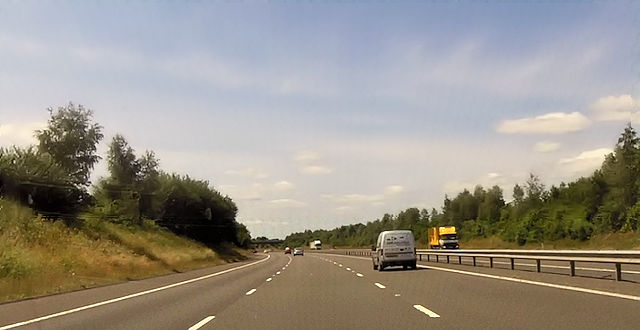 M6 Toll road south of Wall Lane Farm © John Firth :: Geograph Britain ...