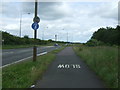 Cycle path beside the A89
