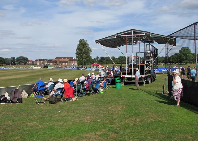 Watching county cricket at Merchant... © John Sutton ccbysa/2.0