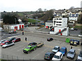 SX0667 : Sainsbury's car park and the fire station, Brownlow Place, Bodmin by Robin Stott