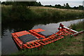 Weed dredging boats on Kyme Eau at South Kyme