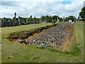 New Kilpatrick Cemetery: base of the Antonine Wall