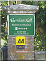 Thornham Hall sign