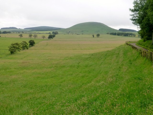 Field With View Towards Burnswark Hill