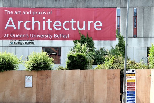 Former Science Library, Queen's University, Belfast - July 2015 (2)