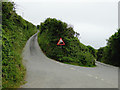 Lanes and steep hill near Welcombe Mouth, Devon