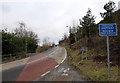 SS8695 : Cyclists dismount sign, Cymmer by Jaggery