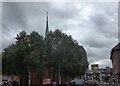 The spire of Christ Church, Woking