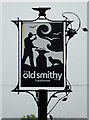 SS2317 : The Old Smithy Inn sign  at Darracott, Devon by Roger  D Kidd