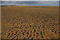 NZ5327 : Sea-coal on North Gare Sands by Christopher Hilton
