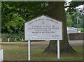 St Edward the Confessor, Sutton Park: notice board