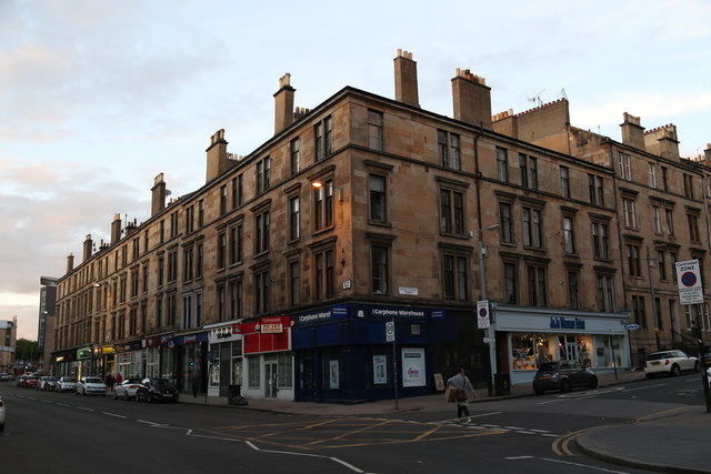 Junction of Great George Street and Byres Road