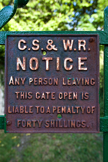 Old Railway Level Crossing Gate Notice C Mike Searle Cc By Sa 2 0 Geograph Ireland