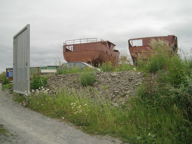 Boats under construction, Ynyslas Boatyard