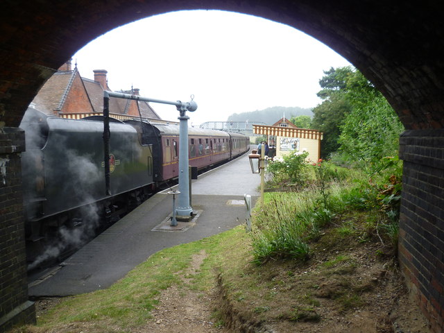 Awaiting departure from Weybourne station