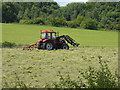 Turning the hay near Rising Sun Farm