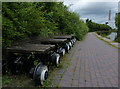 Seating along the Trent & Mersey Canal