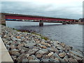 NH6646 : Railway bridge over the River Ness at Inverness by Malc McDonald