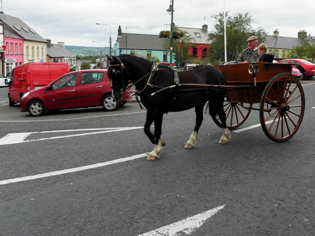 Horse-drawn carriage, Carndonagh (3) © Kenneth Allen cc-by-sa/2.0 ...