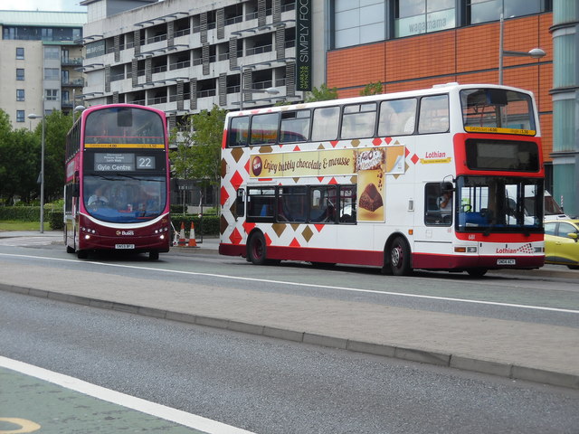 Two Buses in Ocean Drive, Leith