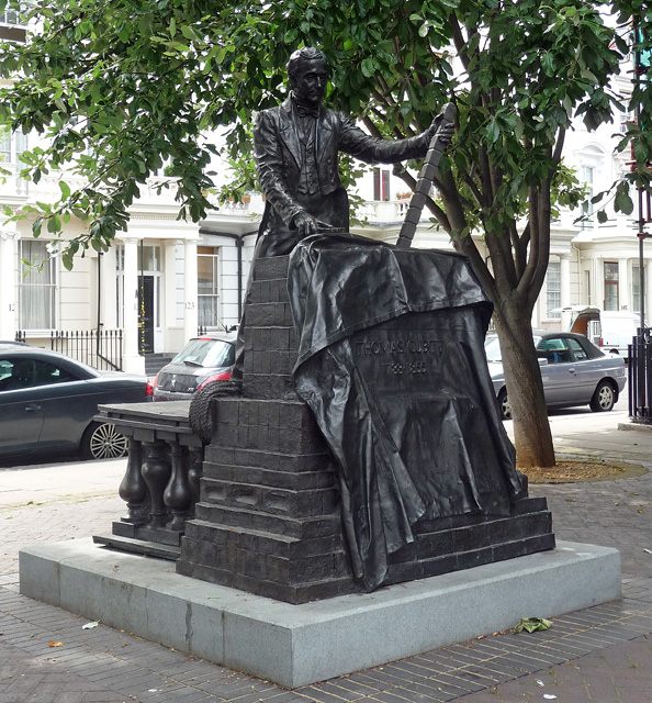 Cubitt statue. Denbigh Street
