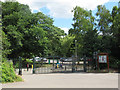 SJ6855 : Queen's Park: eastern gates by Stephen Craven