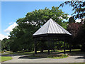 SJ6855 : Queen's Park: Charles Dick memorial shelter by Stephen Craven