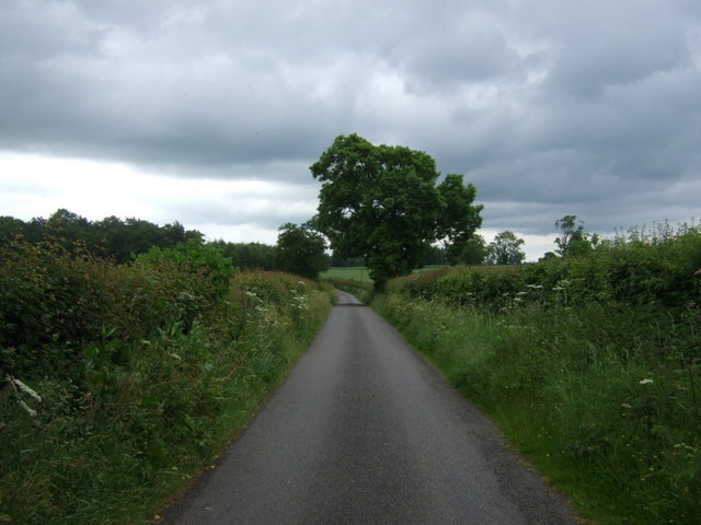 Minor road out of Over Burows