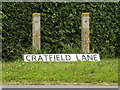 Cratfield Lane sign