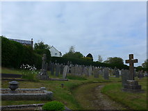 SS5937 : St Peter, Shirwell: churchyard (ii) by Basher Eyre