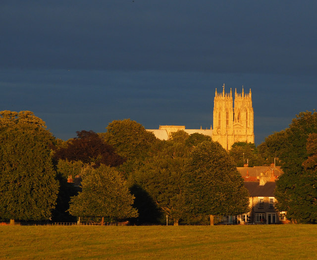 Beverley Minster in the Low Evening Sun