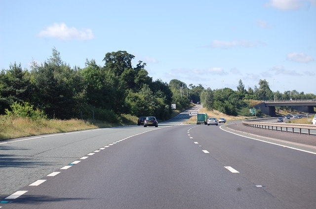 A46 slip road for A5630 © J.Hannan-Briggs :: Geograph Britain and Ireland