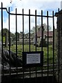 St Mary, Pilton: cemetery gate