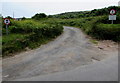 SS0197 : No motor vehicles signs facing Stackpole Road, Freshwater East by Jaggery