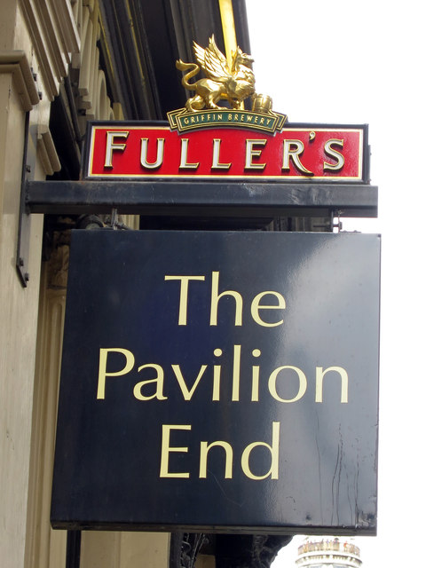 The Pavilion End sign