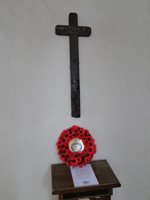 The battlefield cross of Lt. Charles Ramsey Bayly  (RFA)