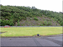 NS2071 : Rockface by the A78 at Inverkip by Thomas Nugent